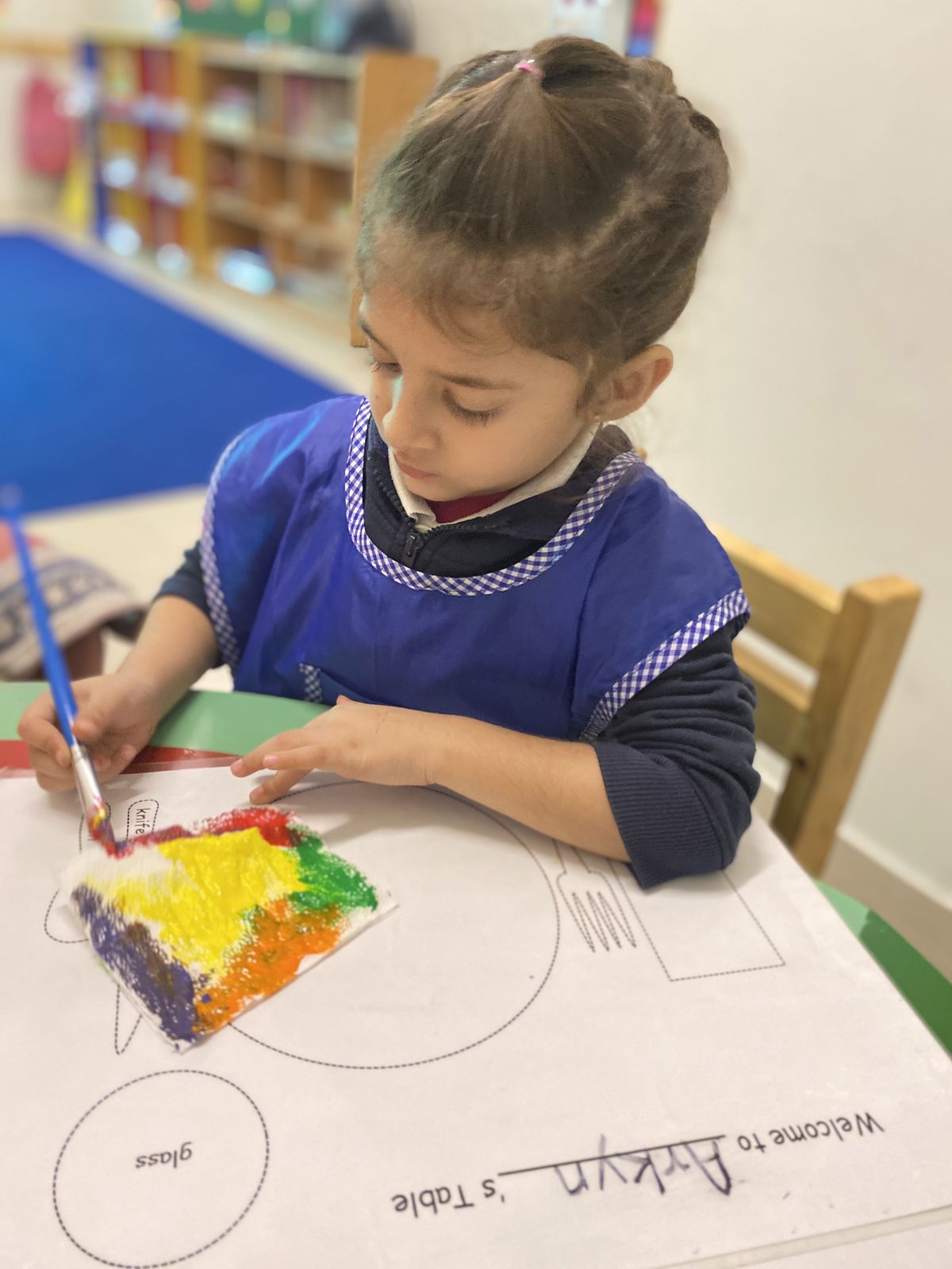 Student art activity